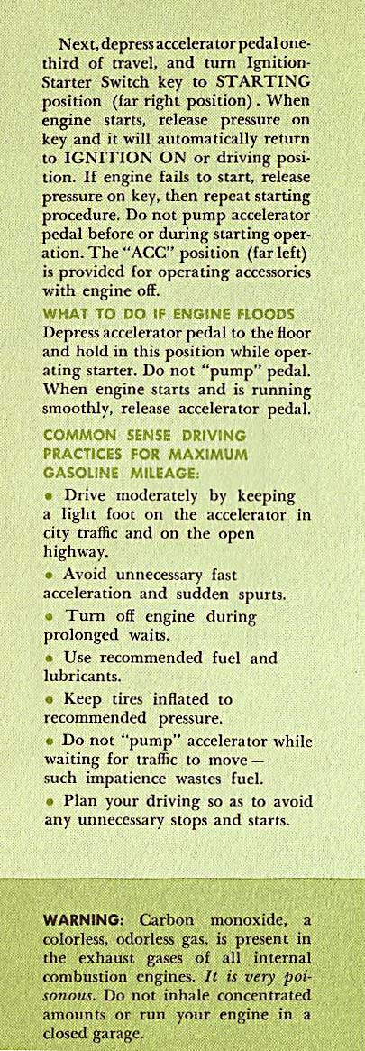 1961 Chrysler Imperial Owners Manual Page 22